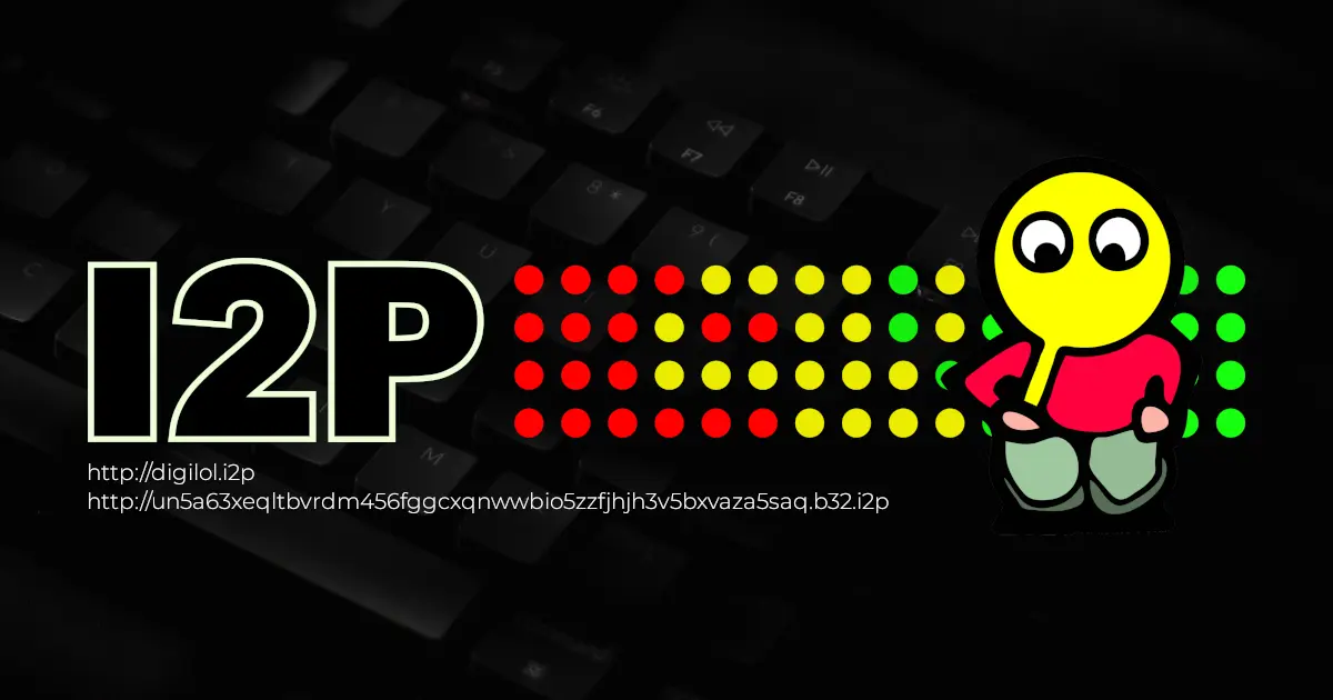 I2P logo and mascot with Digilol addresses