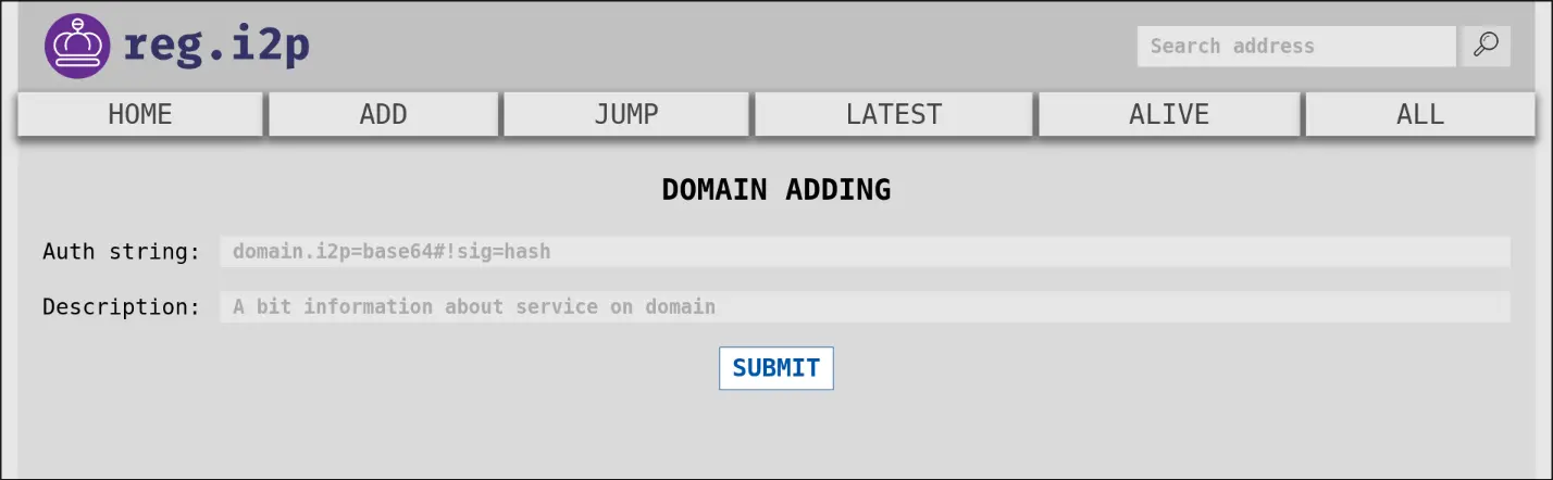 reg.i2p domain registration form
